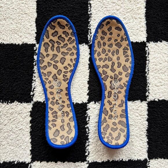 Rothy's The Flat Spotted Leopard Animal Print Round Toe Slip On Ballet Flats 8.5 - Picture 3 of 7